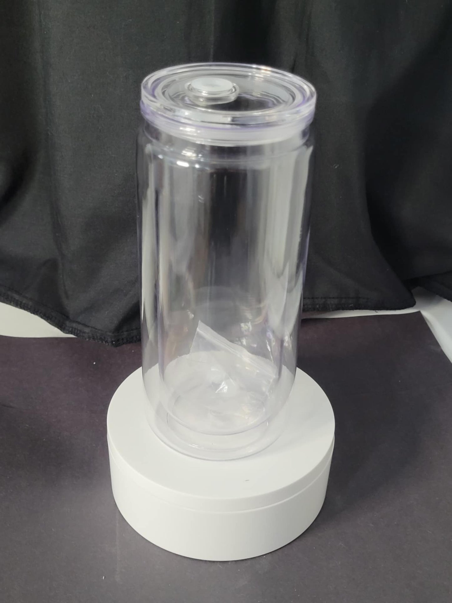 20oz Acrylic Snow Globe Tumblers (Clear Lid)