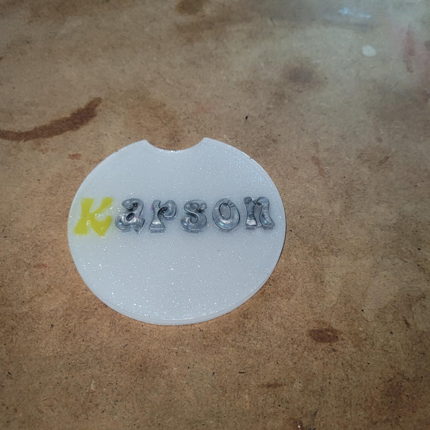 Car Cup Coaster (X-Large) Name inside