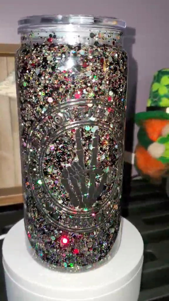 Crazy Train 20oz snow globe tumber
