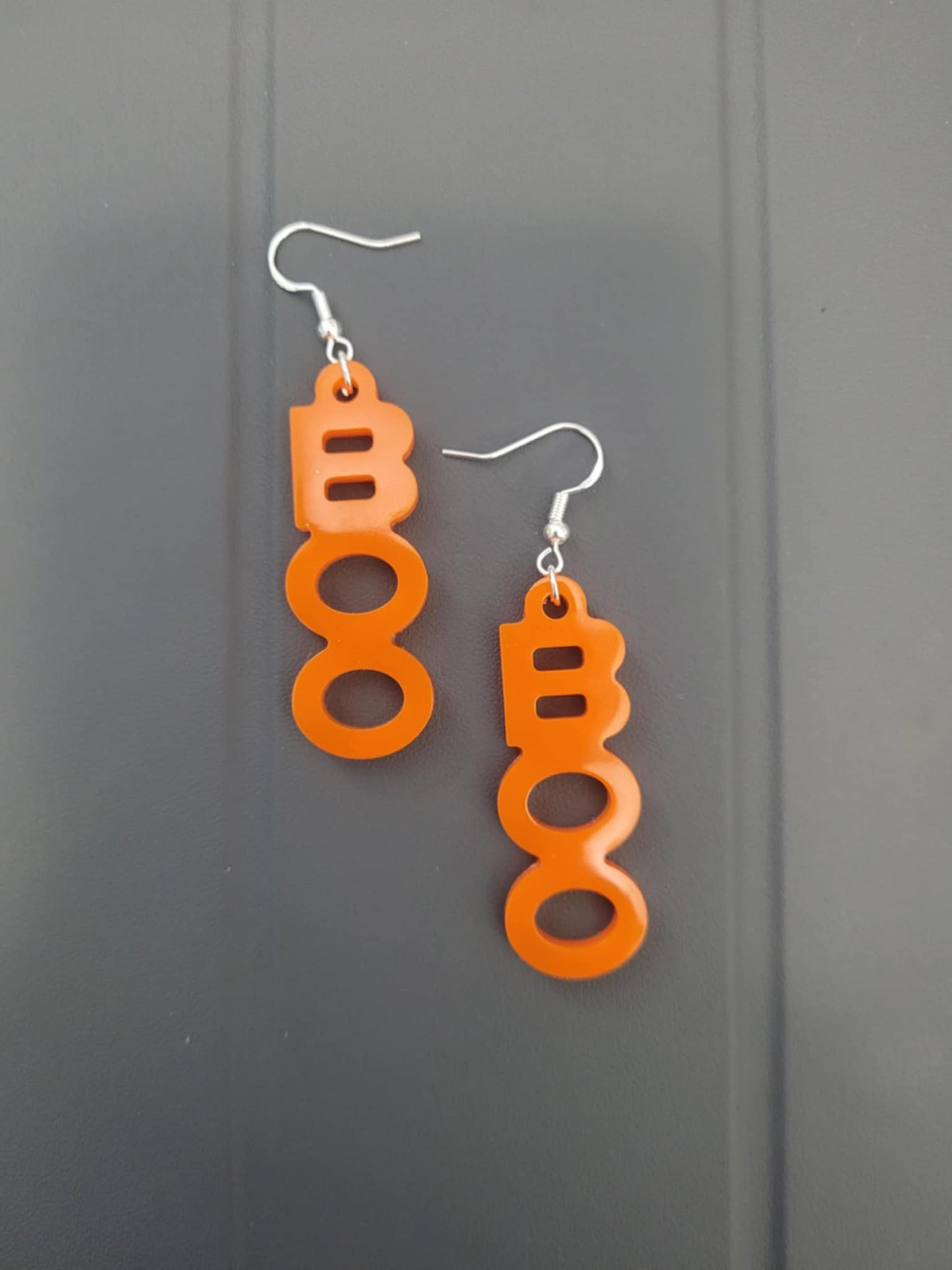 BOO earrings (orange)