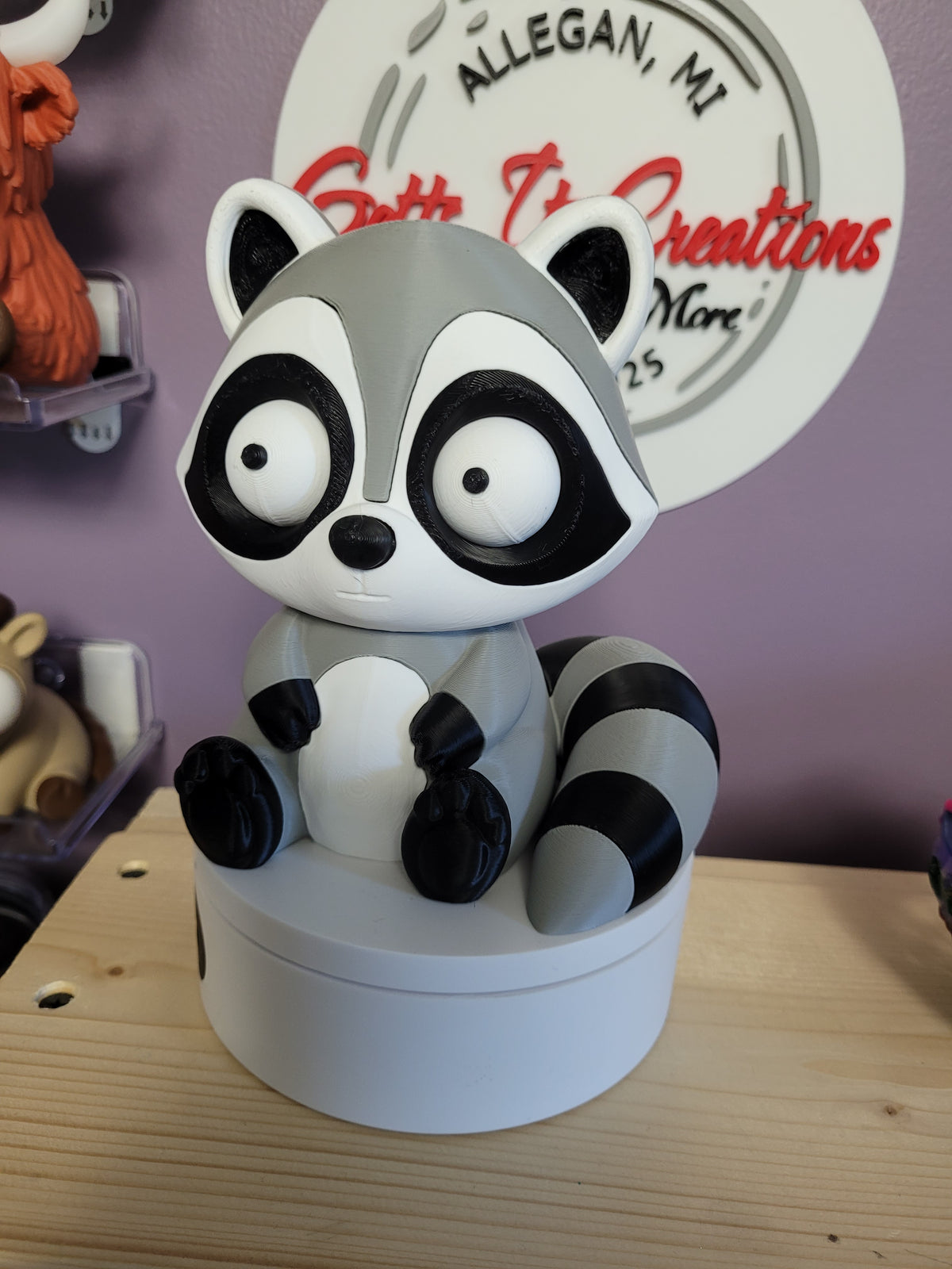 Goofy Eyed Raccoon