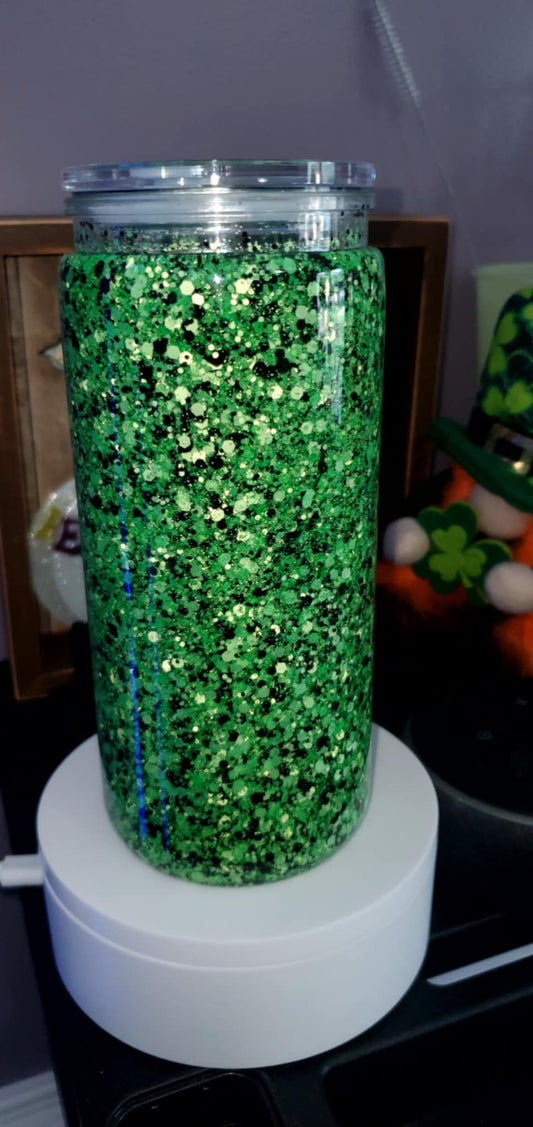 20oz Green and Black tumbler
