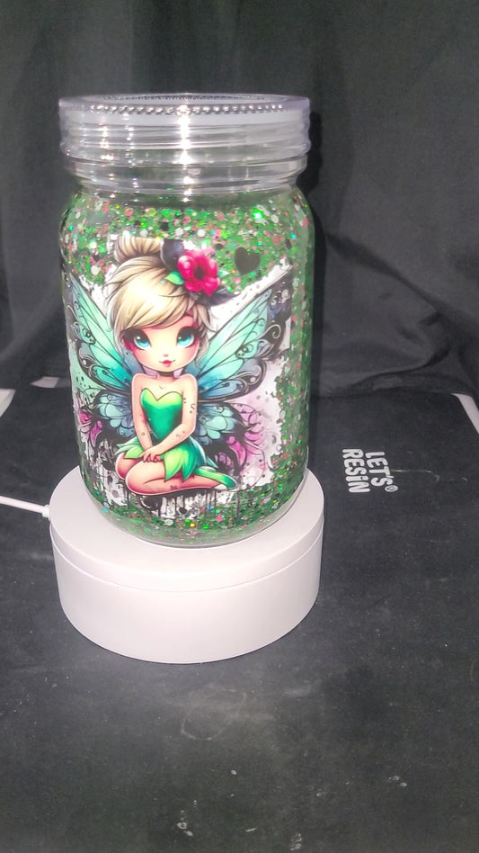 20oz Mason Tinkerbell