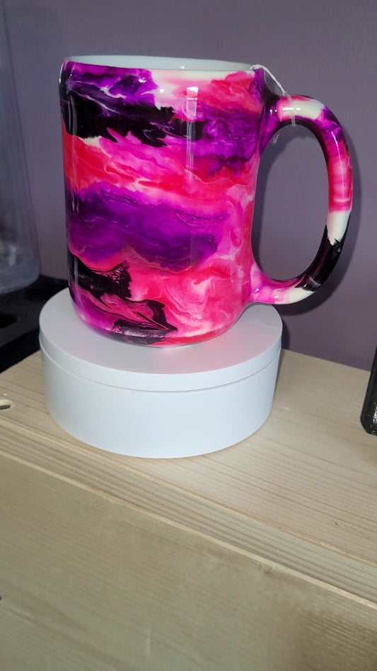1005 ~ 15oz Coffee Mug (Pink/Purple)