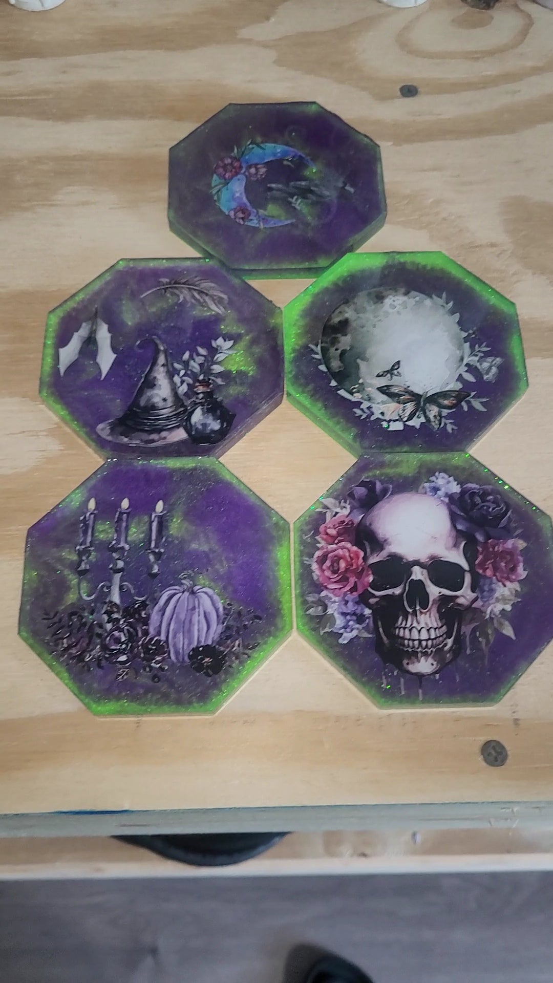 Halloween Theme Coaster Set