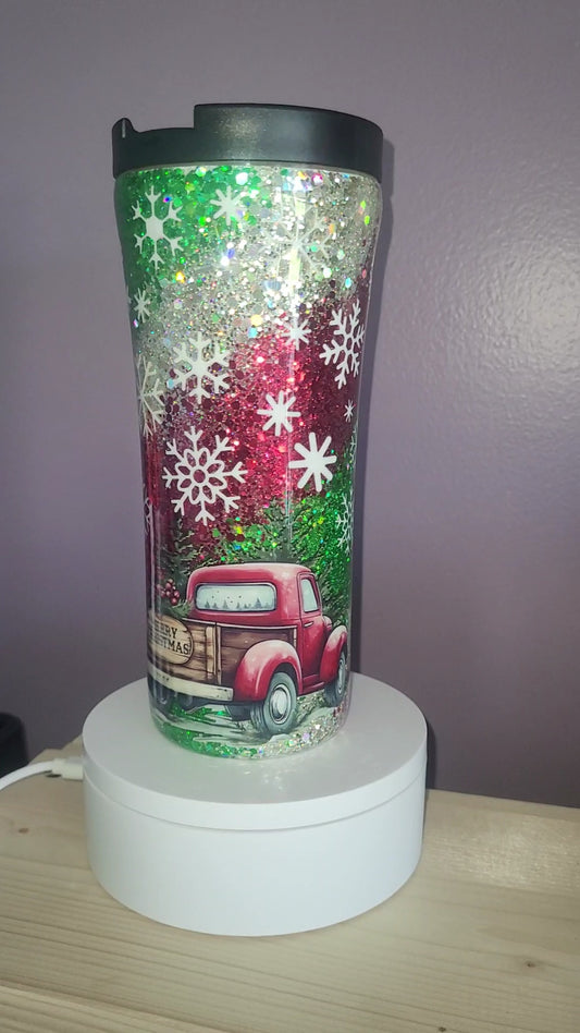 1082 16oz Travel Tumbler Glitter Base