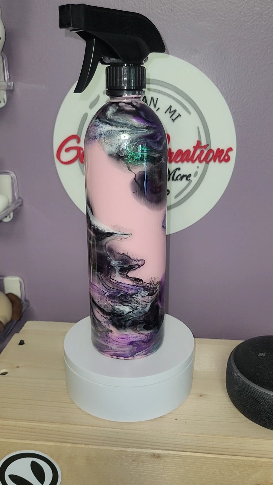 1191 - 20Oz Spray Bottle Pink Base