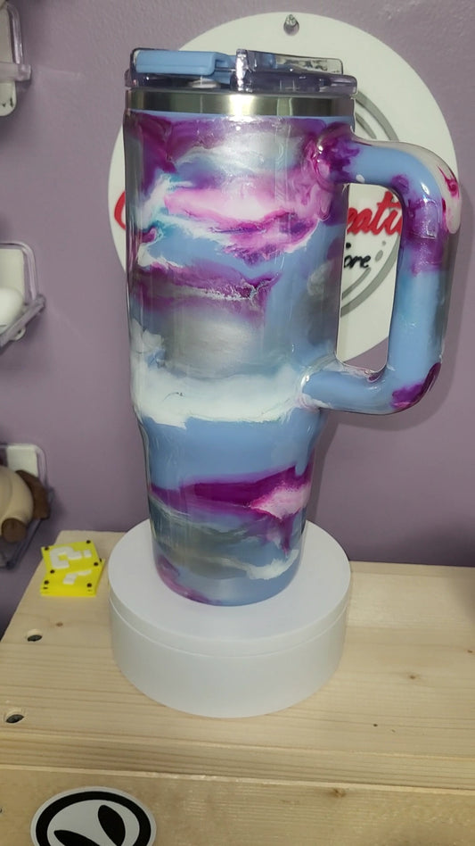 1202-30oz Big Swig- blue powder coated - Kacey