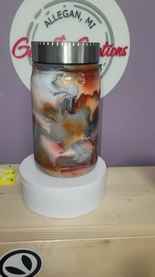 1199 - 17 Oz Mason Jar-Graphite