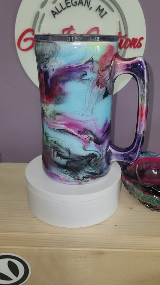 1218- 20 oz Beer Mug-white