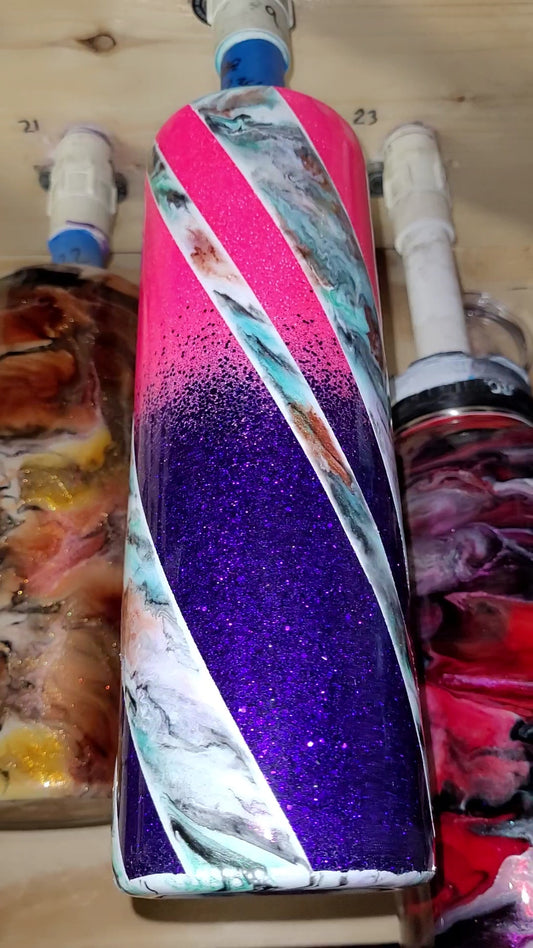 1234 - 30 Oz Skinny twisted glitter mystery