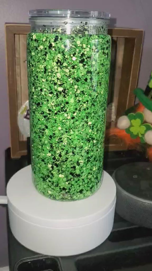 20oz Green and Black tumbler