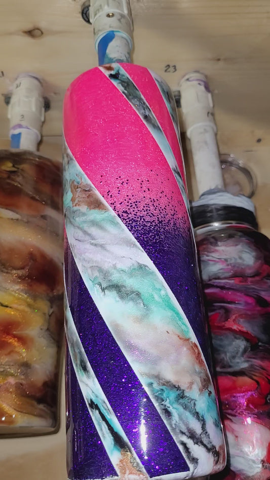 1234 - 30 Oz Skinny twisted glitter mystery