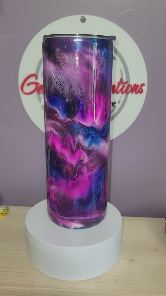 1209-20oz Skinny - Turquoise Glaze Base