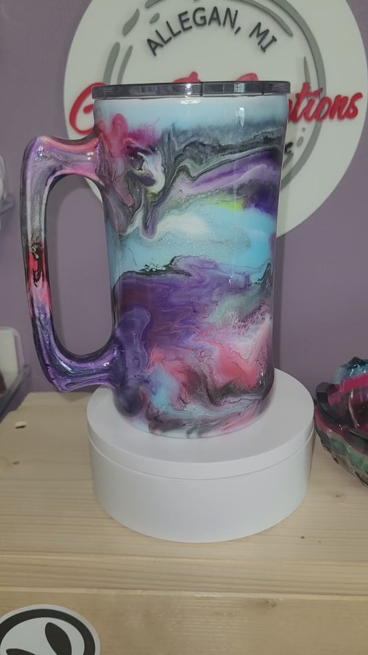 1218- 20 oz Beer Mug-white